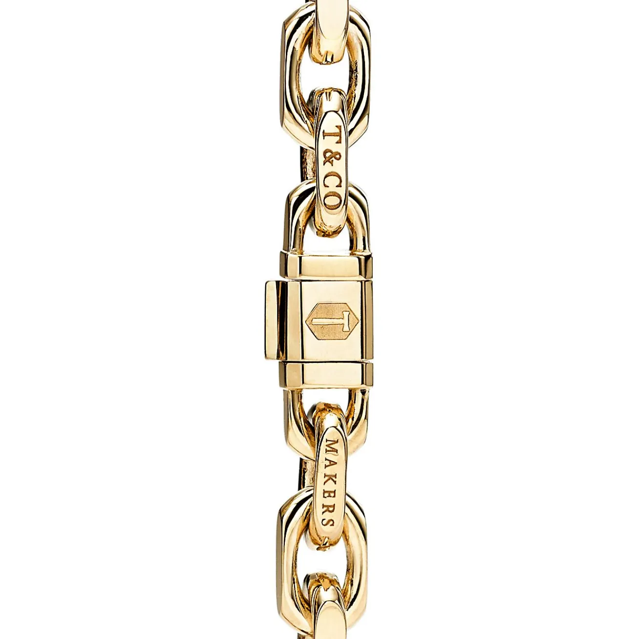 Tiffany & Co. Tiffany 1837® Makers narrow chain bracelet in 18k gold, medium. | ^ Bracelets|Men's Jewelry