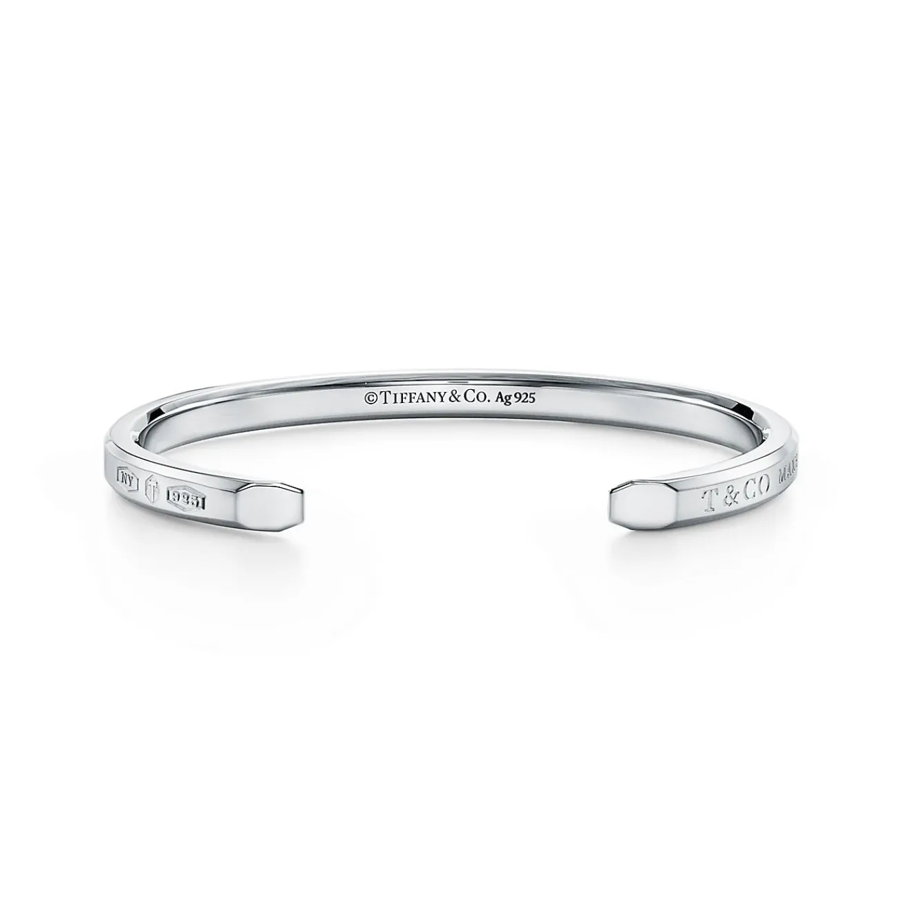 Tiffany & Co. Tiffany 1837® Makers narrow cuff in sterling silver, medium. | ^ Bracelets|Men's Jewelry