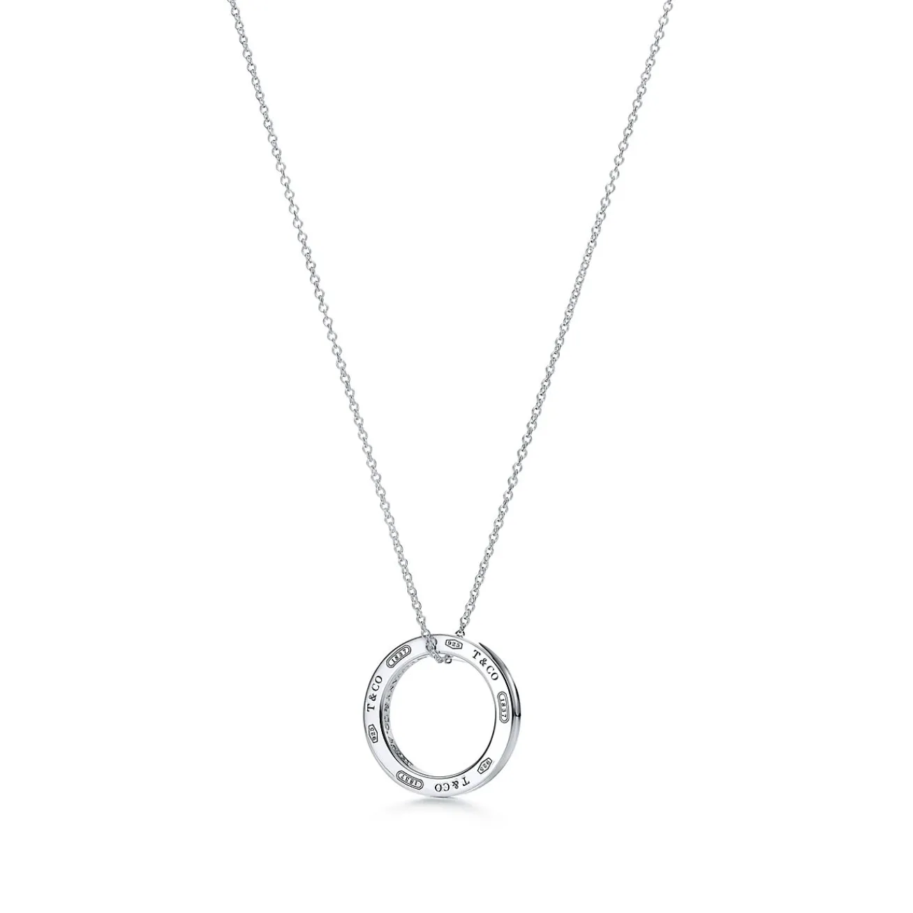 Tiffany & Co. Tiffany 1837™ pendant in sterling silver on a 16" chain. | ^ Necklaces & Pendants|Sterling Silver Jewelry