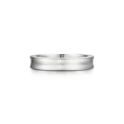 Tiffany & Co. Tiffany 1837® Ring in White Gold with Diamonds, Narrow | ^ Rings|Men's Jewelry