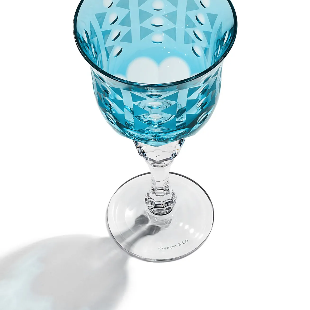 Tiffany & Co. Tiffany Berries White Wine Glass in Tiffany Blue® Lead Crystal | ^ Tiffany Blue® Gifts|Glassware & Barware