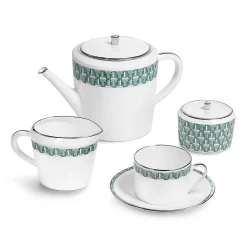 Tiffany & Co. Tiffany Blue Tiffany T True Sugar Bowl with a Hand-painted Platinum Rim | ^ The Home|Housewarming Gifts
