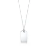 Tiffany & Co. Tiffany Charms tag in sterling silver, medium. | ^ Sterling Silver Jewelry