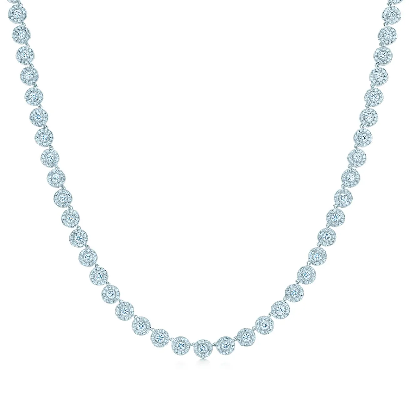 Tiffany & Co. Tiffany Circlet necklace in platinum with diamonds, mini. | ^ Necklaces & Pendants|Platinum Jewelry