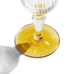 Tiffany & Co. Tiffany Color Block Wine Glass in Amber Yellow | ^ The Home|Housewarming Gifts