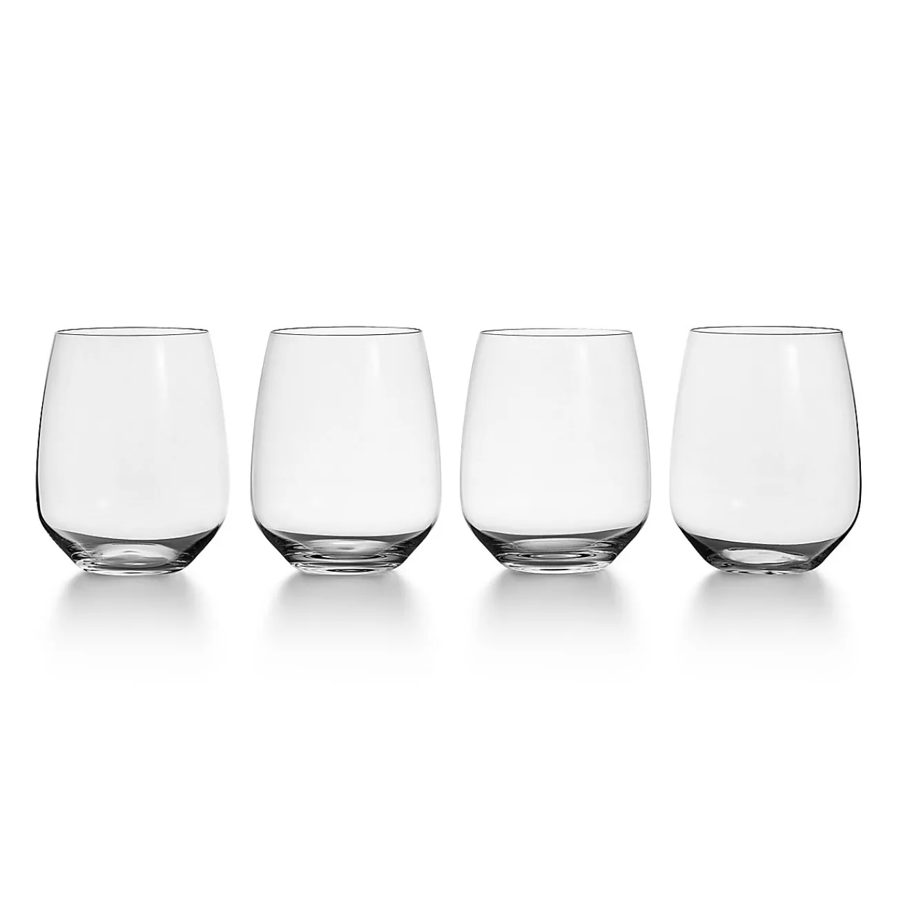 Tiffany & Co. Tiffany Connoisseur Water Glass in Crystal Glass, Set of Four | ^ The Couple|Glassware & Barware