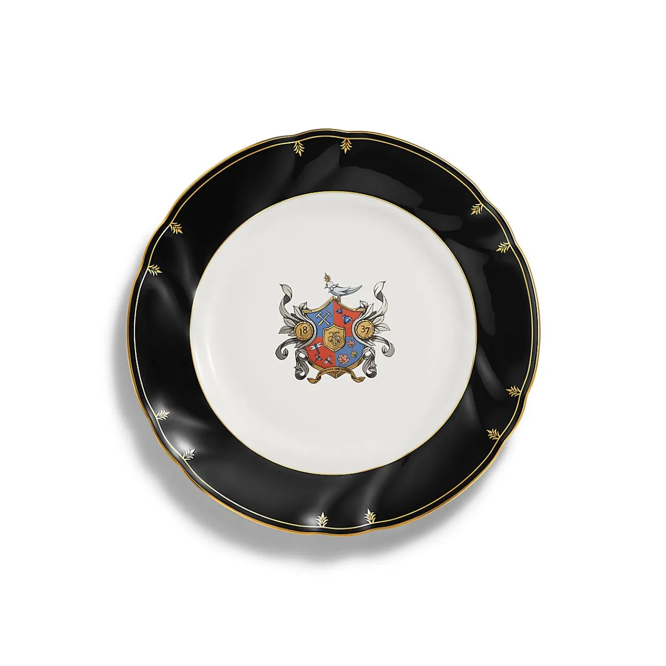 Tiffany & Co. Tiffany Crest Dessert Plate in Bone China | ^ The Home|Housewarming Gifts