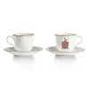 Tiffany & Co. Tiffany Crest Espresso Cups Set of Two, in Bone China | ^ The Home|Housewarming Gifts