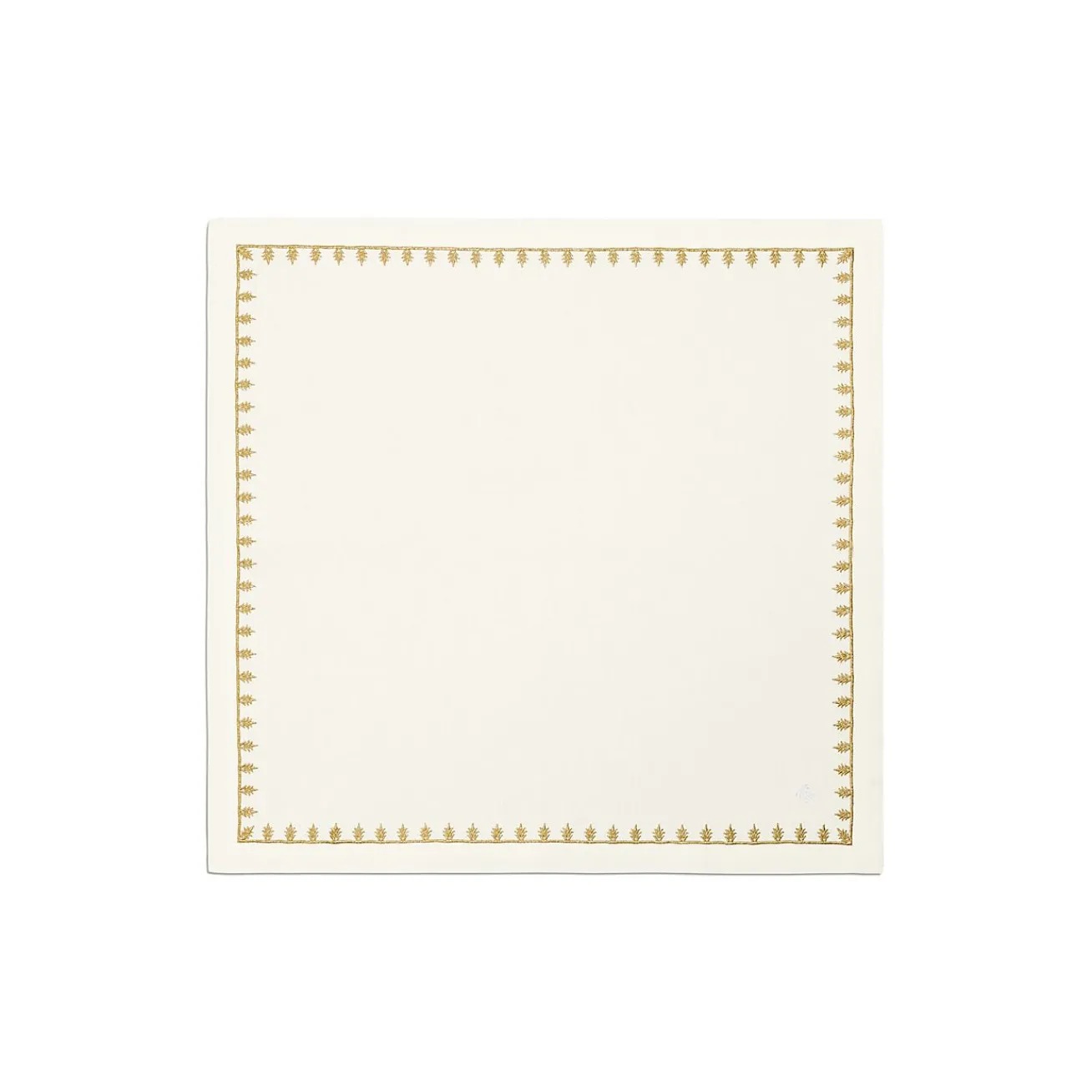 Tiffany & Co. Tiffany Crest Napkin in Embroidered White Linen | ^ Decor|Table Linens