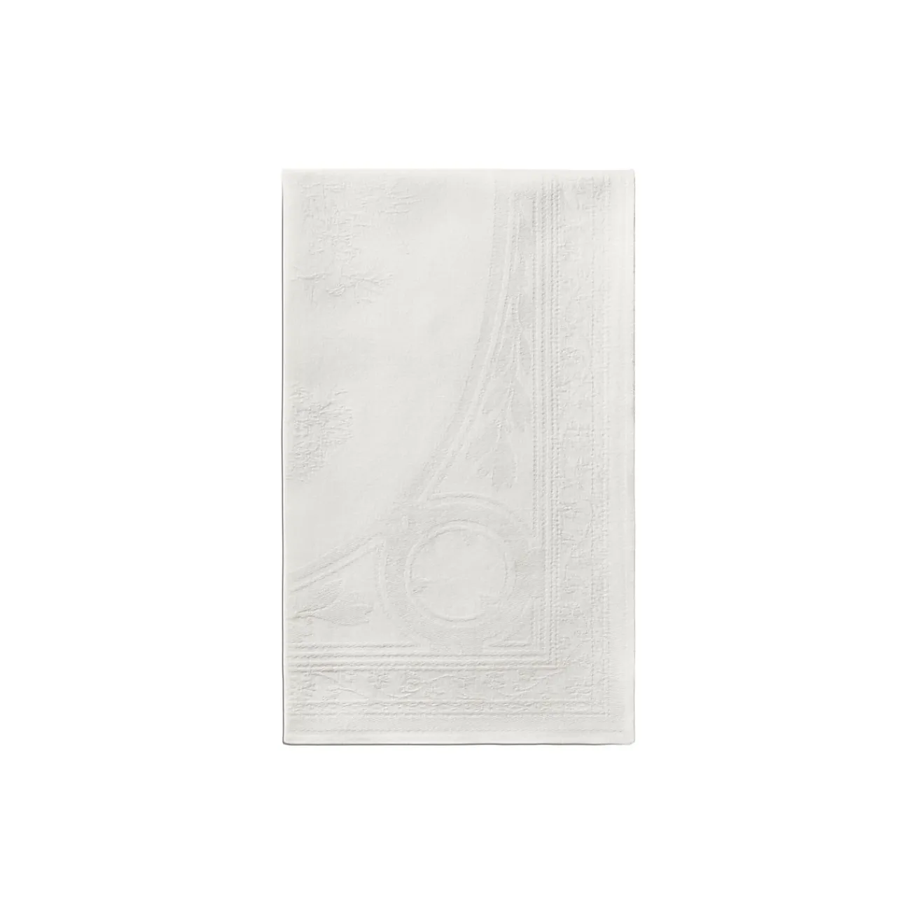 Tiffany & Co. Tiffany Crest Napkin in Embroidered White Linen | ^ Decor|Table Linens