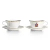 Tiffany & Co. Tiffany Crest Teacups Set of Two, in Bone China | ^ The Couple|Tableware