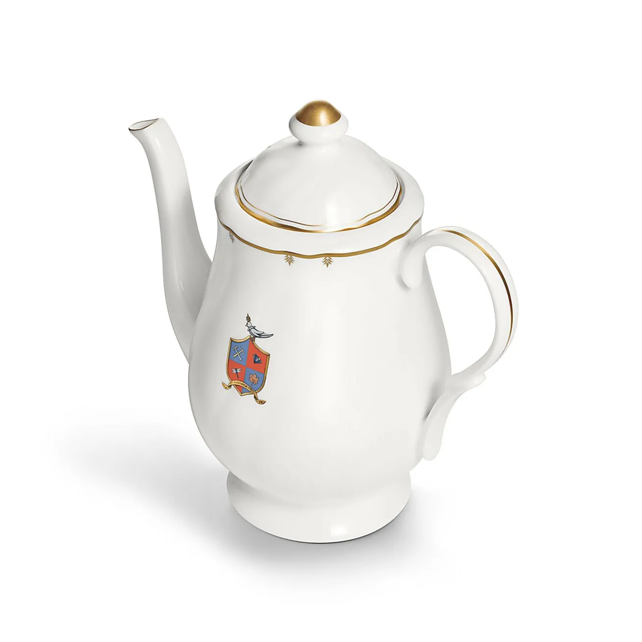 Tiffany & Co. Tiffany Crest Teapot in Bone China | ^ The Home|Housewarming Gifts