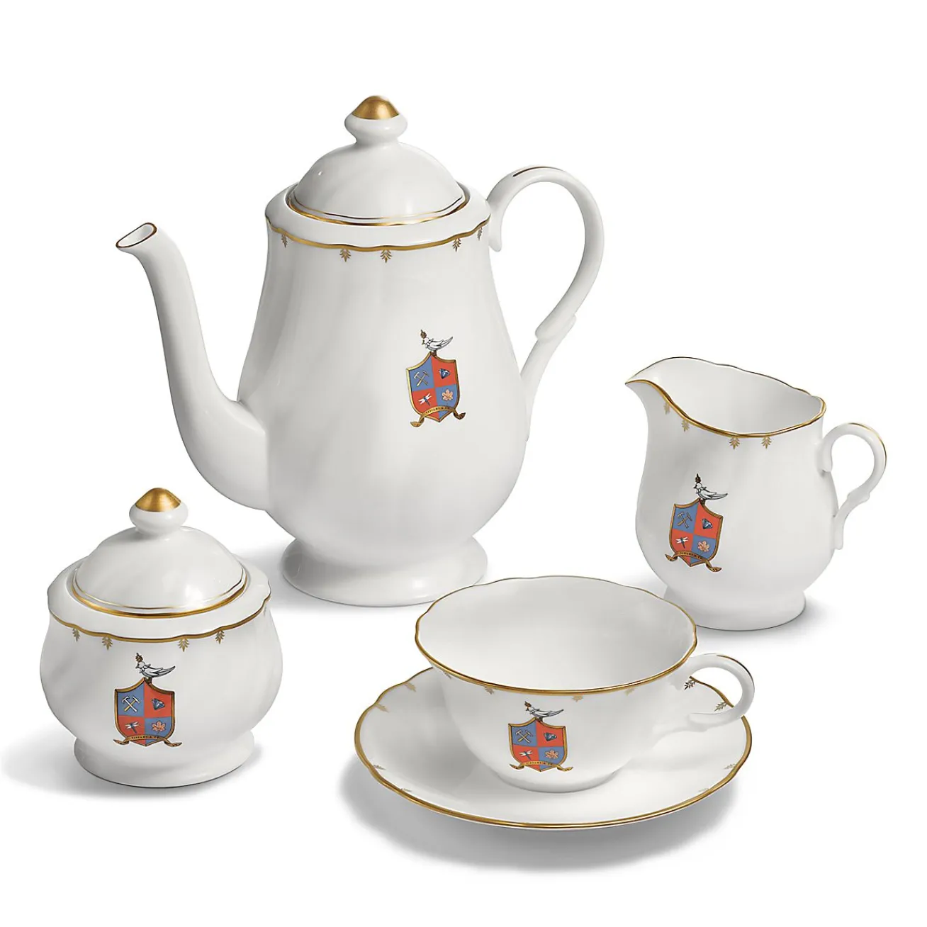Tiffany & Co. Tiffany Crest Teapot in Bone China | ^ The Home|Housewarming Gifts