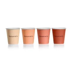 Tiffany & Co. Tiffany Cups Tiffany Coffee Cups in Bone China, Set of Four | ^ The Home|Housewarming Gifts