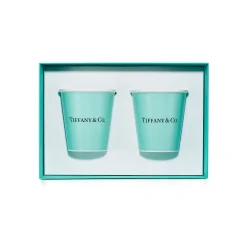 Tiffany & Co. Tiffany Cups Tiffany Coffee Cups in Bone China, Set of Two | ^ The Home|Housewarming Gifts