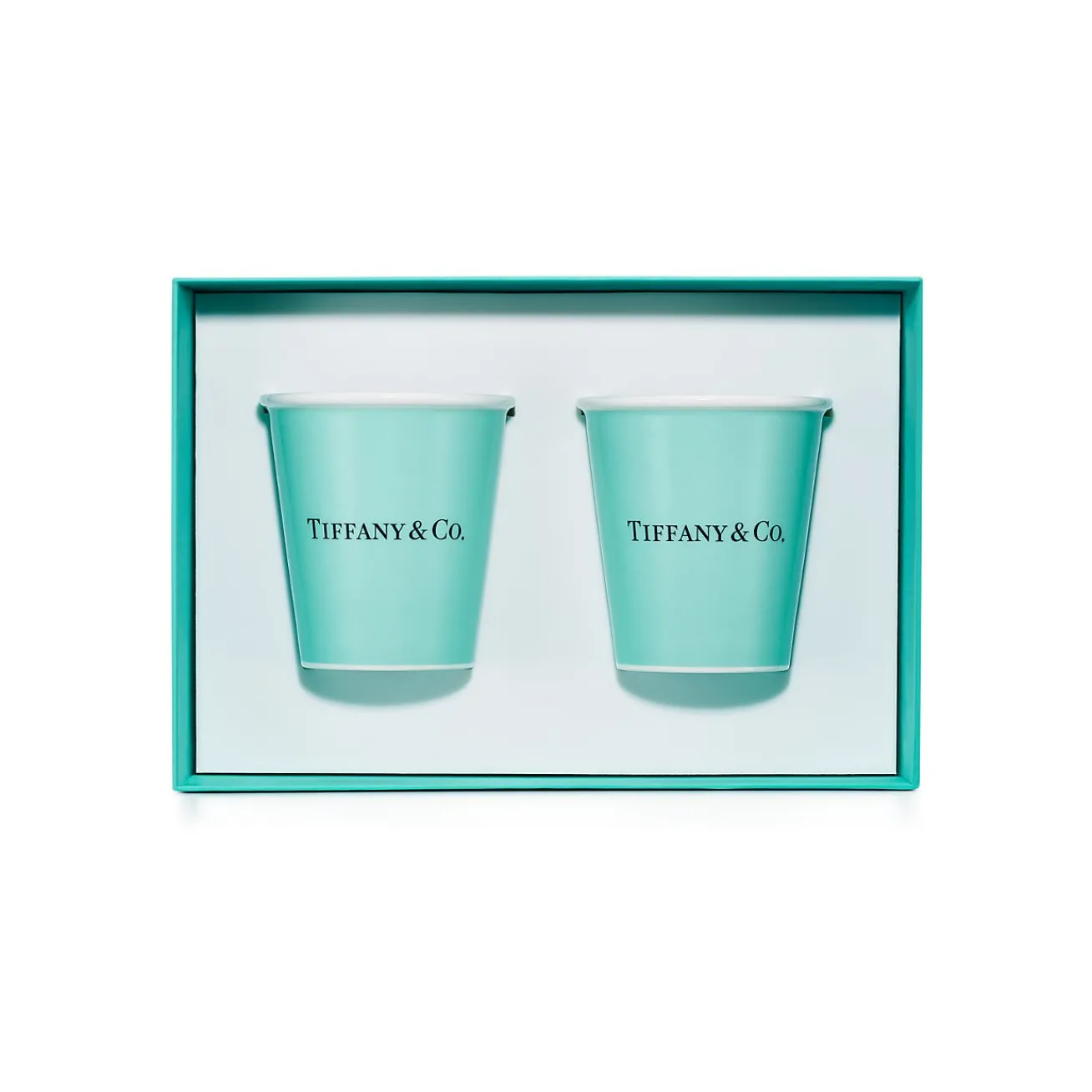 Tiffany & Co. Tiffany Cups Tiffany Coffee Cups in Bone China, Set of Two | ^ The Home|Housewarming Gifts