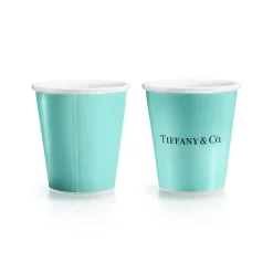 Tiffany & Co. Tiffany Cups Tiffany Coffee Cups in Bone China, Set of Two | ^ The Home|Housewarming Gifts