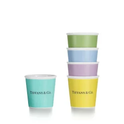 Tiffany & Co. Tiffany Cups Tiffany Espresso Cups in Bone China, Set of Five | ^ The Home|Housewarming Gifts
