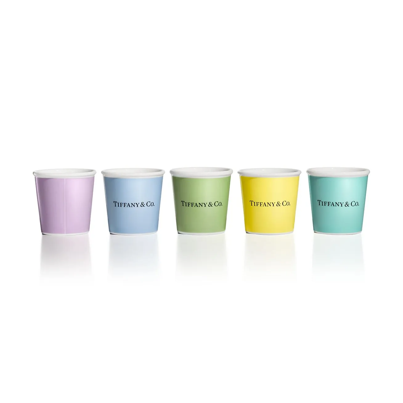 Tiffany & Co. Tiffany Cups Tiffany Espresso Cups in Bone China, Set of Five | ^ The Home|Housewarming Gifts