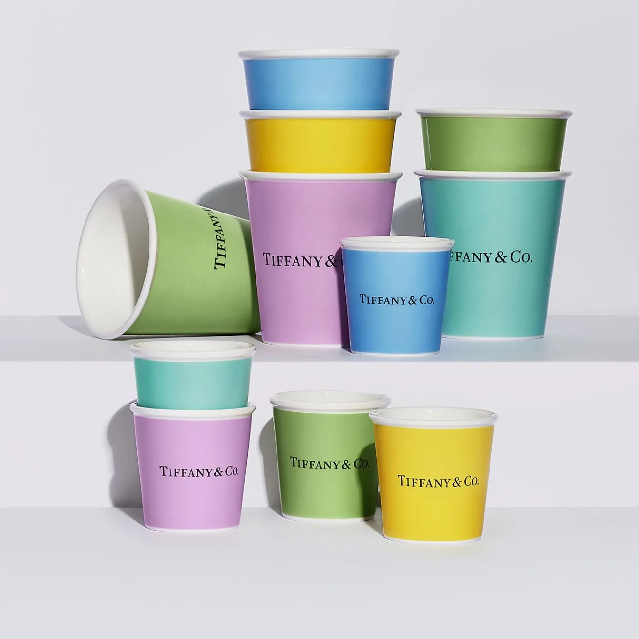 Tiffany & Co. Tiffany Cups Tiffany Espresso Cups in Bone China, Set of Five | ^ The Home|Housewarming Gifts