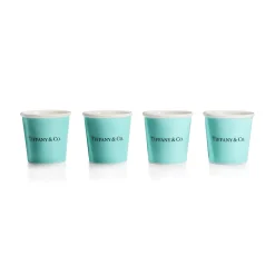 Tiffany & Co. Tiffany Cups Tiffany Espresso Cups in Bone China, Set of Four | ^ Him|Gifts for Him