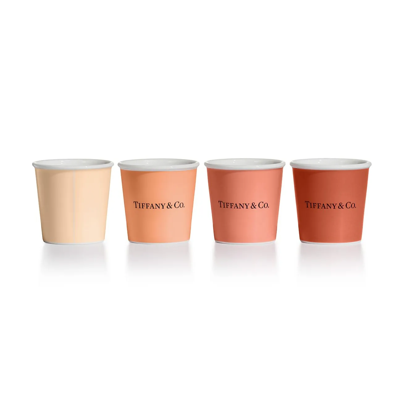 Tiffany & Co. Tiffany Cups Tiffany Espresso Cups in Bone China, Set of Four | ^ The Home|Housewarming Gifts