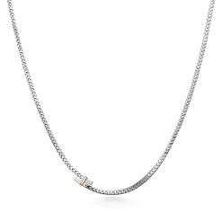 Tiffany & Co. Tiffany Edge Bypass Necklace in Platinum and Yellow Gold with Diamonds | ^ Necklaces & Pendants|Gold Jewelry