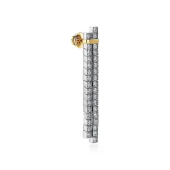 Tiffany & Co. Tiffany Edge Drop Earrings in Platinum and Yellow Gold with Diamonds | ^ Earrings|Gold Jewelry
