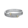 Tiffany & Co. Tiffany Edge Multi-row Bypass Bracelet in Platinum and Yellow Gold with Diamonds | ^ Bracelets|Gold Jewelry