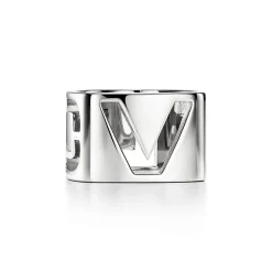 Tiffany & Co. Tiffany Era Scarf Ring in Palladium-plated Metal | ^Women Women's Accessories