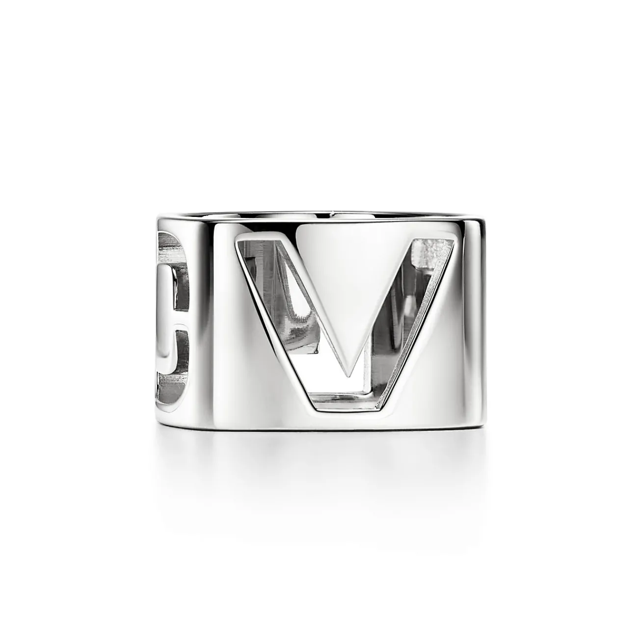 Tiffany & Co. Tiffany Era Scarf Ring in Palladium-plated Metal | ^Women Women's Accessories