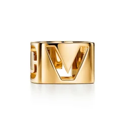 Tiffany & Co. Tiffany Era Scarf Ring in Yellow Gold-plated Metal | ^Women Women's Accessories