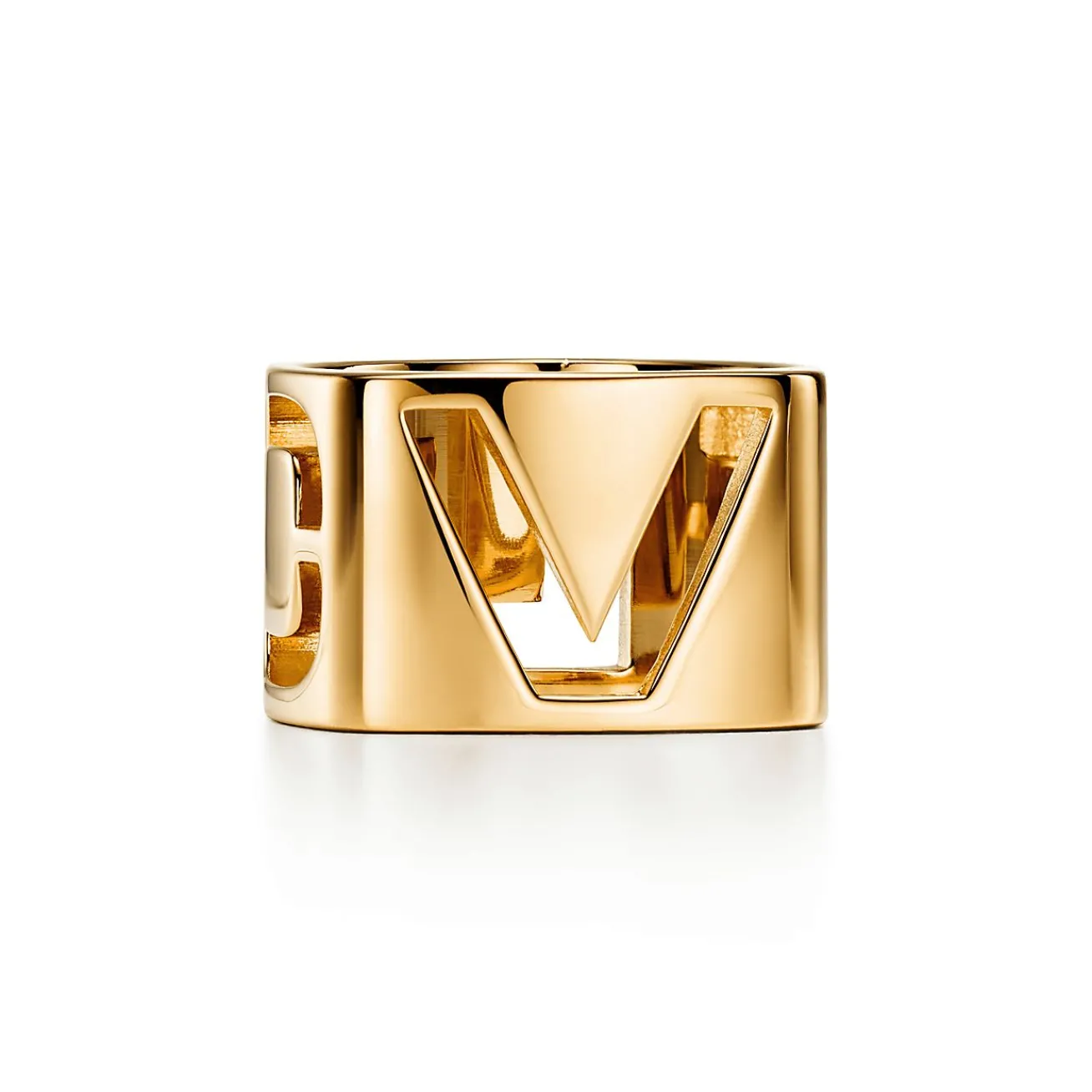Tiffany & Co. Tiffany Era Scarf Ring in Yellow Gold-plated Metal | ^Women Women's Accessories