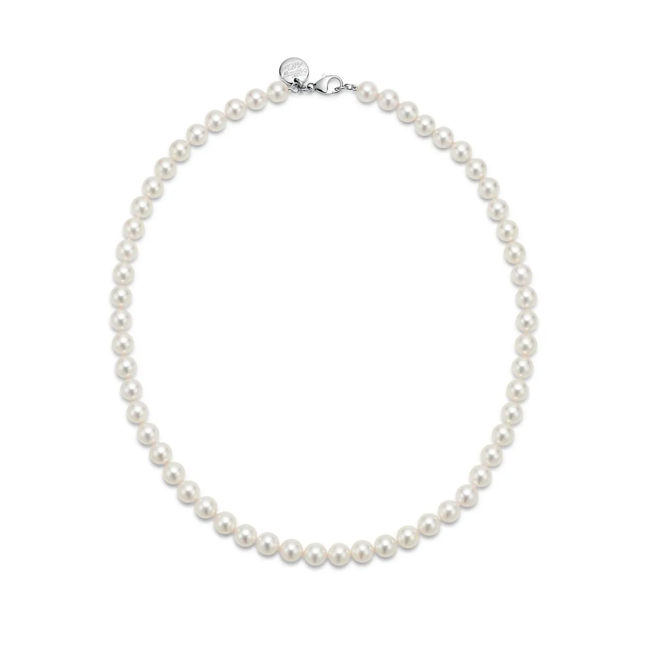 Tiffany & Co. Tiffany Essential Pearls necklace of Akoya pearls with an 18k white gold clasp. | ^ Necklaces & Pendants|Gifts for Her