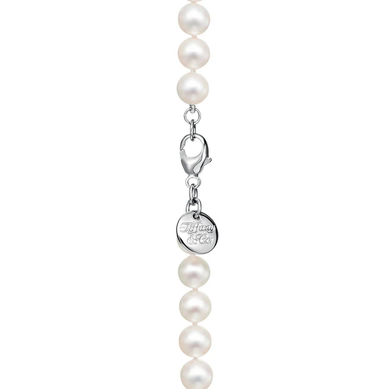 Tiffany & Co. Tiffany Essential Pearls necklace of Akoya pearls with an 18k white gold clasp. | ^ Necklaces & Pendants|Gifts for Her