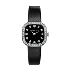 Tiffany & Co. Tiffany Eternity 28 MM Cushion-shaped Watch in White Gold with Diamonds | ^Women Fine Watches|Women’s Watches