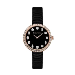 Tiffany & Co. Tiffany Eternity 32 mm Round Watch in Rose Gold with Diamonds | ^Women Fine Watches|Women’s Watches