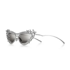 Tiffany & Co. Tiffany Eyewear Sunglasses in Gold-plated Metal with Mirrored Lenses | ^Women Sunglasses|Women's Accessories