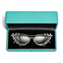 Tiffany & Co. Tiffany Eyewear Sunglasses in Gold-plated Metal with Mirrored Lenses | ^Women Sunglasses|Women's Accessories