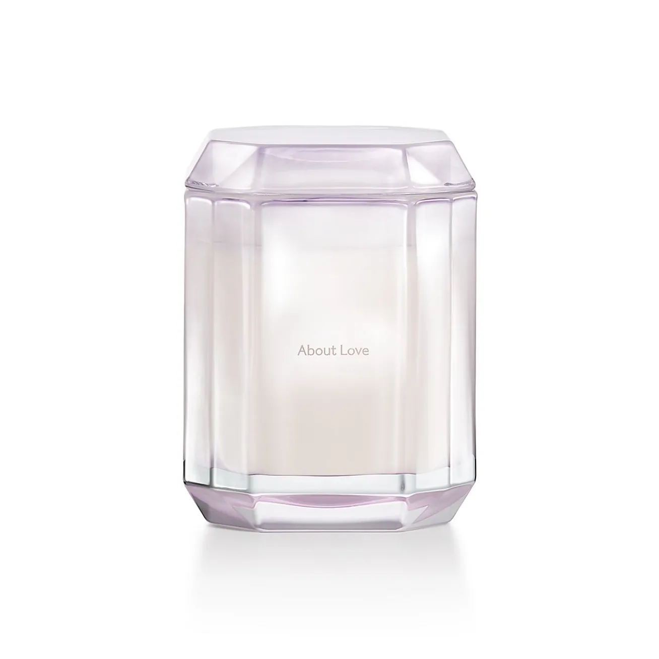 Tiffany & Co. Tiffany Facets About Love Candle in Kunzite-colored Glass | ^ Business Gifts|Decor