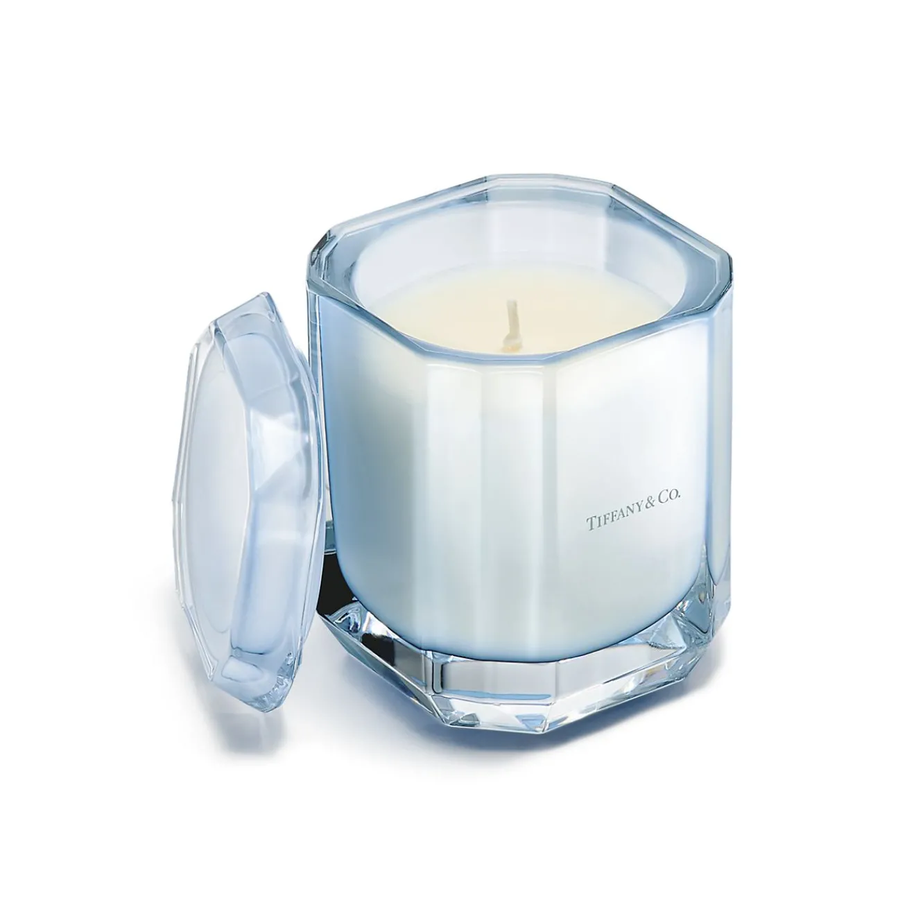 Tiffany & Co. Tiffany Facets Blue is the Color of Love Candle in Tanzanite-colored Glass | ^ The Home|Housewarming Gifts