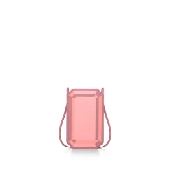 Tiffany & Co. Tiffany Facets Crossbody Phone Case in Rose Pink Intarsia Leather | ^Women Small Leather Goods|Women's Accessories