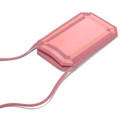 Tiffany & Co. Tiffany Facets Crossbody Phone Case in Rose Pink Intarsia Leather | ^Women Small Leather Goods|Women's Accessories