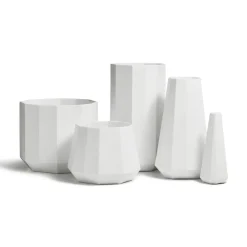 Tiffany & Co. Tiffany Facets Large Tapered Vase in Bone China | ^ Decor