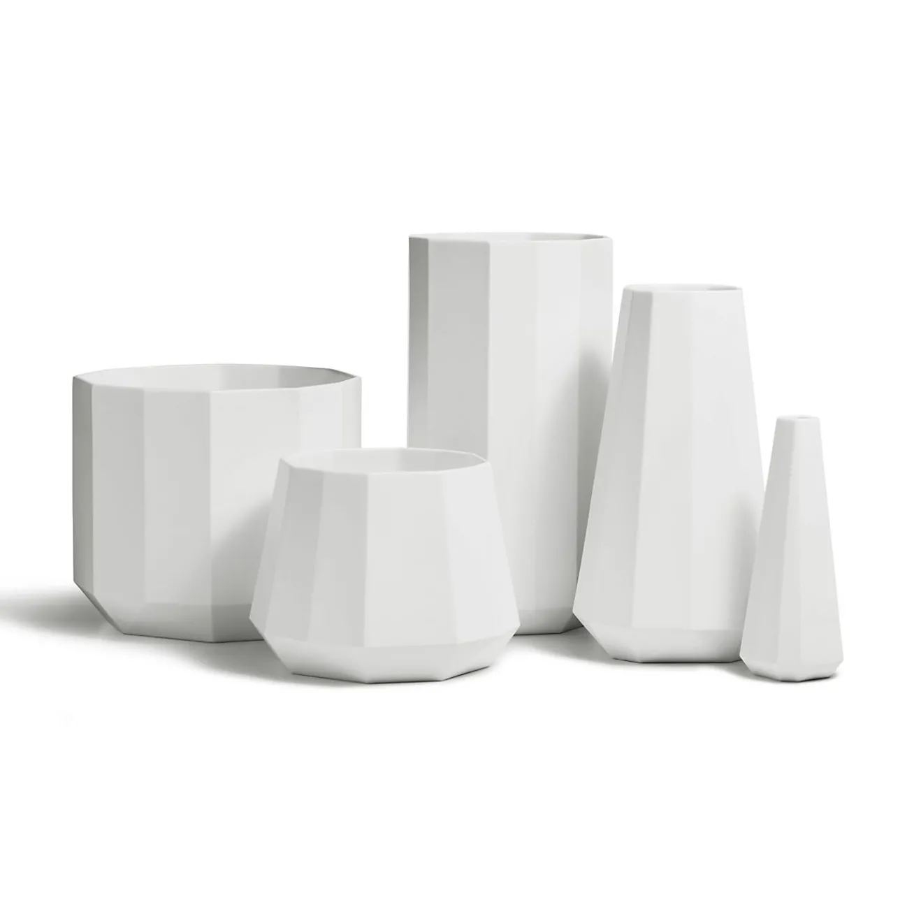 Tiffany & Co. Tiffany Facets Medium Vase in Bone China | ^ The Home|Housewarming Gifts