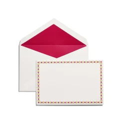 Tiffany & Co. Tiffany Facets Notecards Set of 12, in Cerise | ^ Stationery, Games & Unique Objects|Games & Novelties