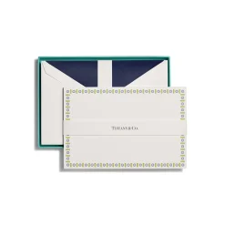 Tiffany & Co. Tiffany Facets Notecards Set of 12, in Jade-colored Paper | ^ Business Gifts|Stationery, Games & Unique Objects