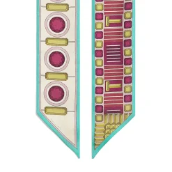 Tiffany & Co. Tiffany Facets Ribbon Scarf in Fuchsia Silk | ^Women Scarves & Stoles|Women's Accessories