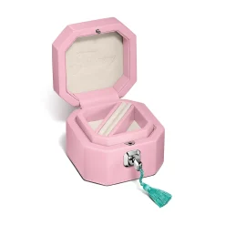 Tiffany & Co. Tiffany Facets Small Jewelry Box in Morganite-colored Leather | ^ Decor