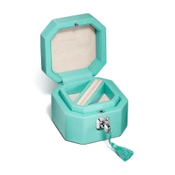 Tiffany & Co. Tiffany Facets Small Jewelry Box in Tiffany Blue® Leather | ^ Gifts for Her|Her
